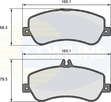 Comline CBP06138 - Тормозные колодки, дисковые, комплект autospares.lv