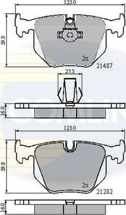 Comline CBP01547 - Тормозные колодки, дисковые, комплект autospares.lv