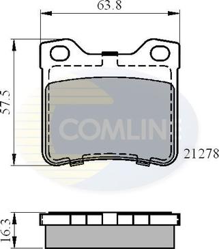 Comline CBP01060 - Тормозные колодки, дисковые, комплект autospares.lv