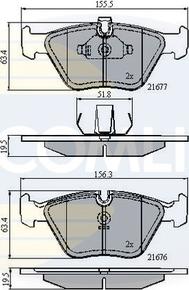 Comline CBP01010 - Тормозные колодки, дисковые, комплект autospares.lv