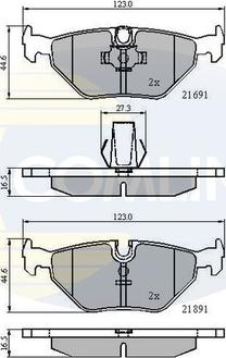 Comline CBP01011 - Тормозные колодки, дисковые, комплект autospares.lv