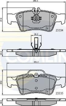 Comline CBP01118 - Тормозные колодки, дисковые, комплект autospares.lv