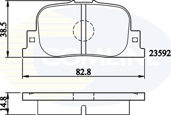 Comline CBP01172 - Тормозные колодки, дисковые, комплект autospares.lv