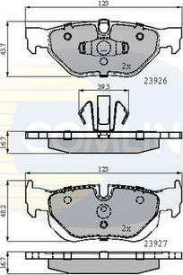 Comline CBP01708 - Тормозные колодки, дисковые, комплект autospares.lv