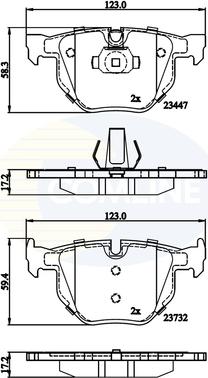 Comline CBP02295 - Тормозные колодки, дисковые, комплект autospares.lv