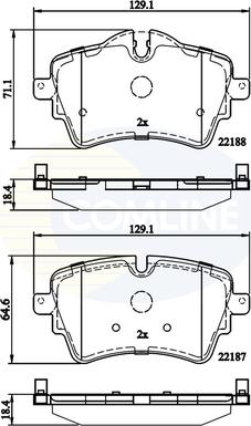 Galfer 201273 - Тормозные колодки, дисковые, комплект autospares.lv