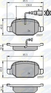 Comline CBP16013 - Тормозные колодки, дисковые, комплект autospares.lv