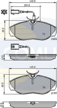 Comline CBP11031 - Тормозные колодки, дисковые, комплект autospares.lv