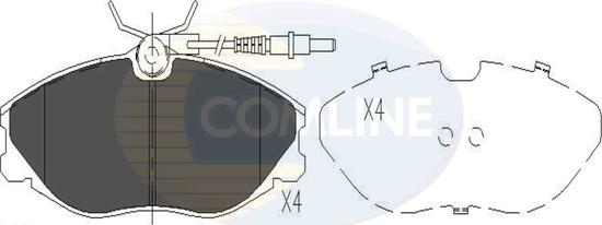 Comline CBP11129 - Тормозные колодки, дисковые, комплект autospares.lv