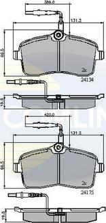 Comline CBP11250 - Тормозные колодки, дисковые, комплект autospares.lv