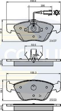 Comline CBP11772 - Тормозные колодки, дисковые, комплект autospares.lv