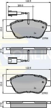 Comline CBP12047 - Тормозные колодки, дисковые, комплект autospares.lv