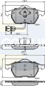 Comline CBP1715 - Тормозные колодки, дисковые, комплект autospares.lv