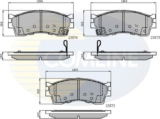 Comline CBP3941 - Тормозные колодки, дисковые, комплект autospares.lv