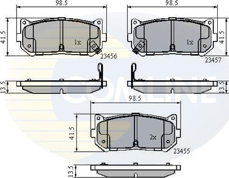 Comline CBP3906 - Тормозные колодки, дисковые, комплект autospares.lv