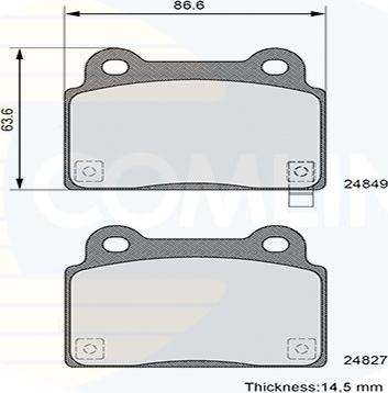 HELLA T1876 - Тормозные колодки, дисковые, комплект autospares.lv