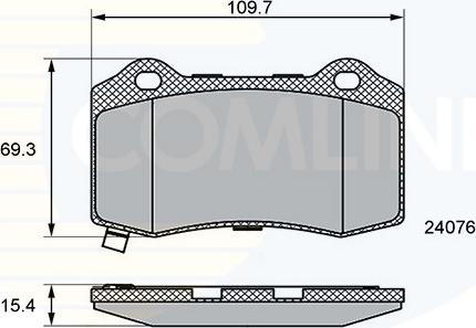 Comline CBP36065 - Тормозные колодки, дисковые, комплект autospares.lv