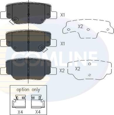 Comline CBP36010 - Тормозные колодки, дисковые, комплект autospares.lv