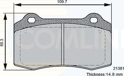 Comline CBP36089 - Тормозные колодки, дисковые, комплект autospares.lv