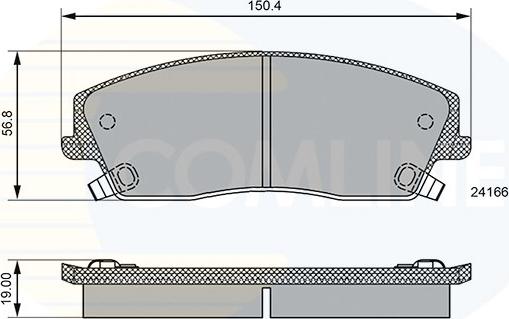 Comline CBP36085 - Тормозные колодки, дисковые, комплект autospares.lv