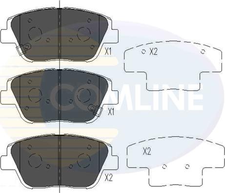 Comline CBP36080 - Тормозные колодки, дисковые, комплект autospares.lv