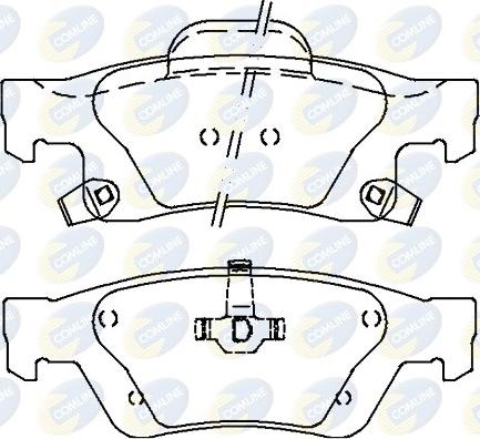 Comline CBP36076 - Тормозные колодки, дисковые, комплект autospares.lv