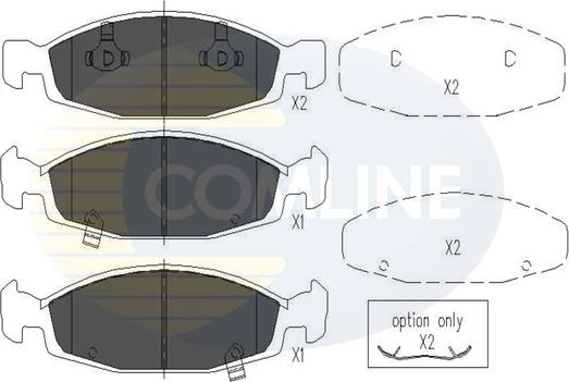 Comline CBP31109 - Тормозные колодки, дисковые, комплект autospares.lv