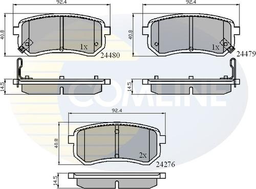 Comline CBP31320 - Тормозные колодки, дисковые, комплект autospares.lv