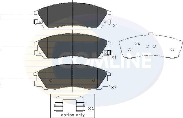 Comline CBP31291 - Тормозные колодки, дисковые, комплект autospares.lv