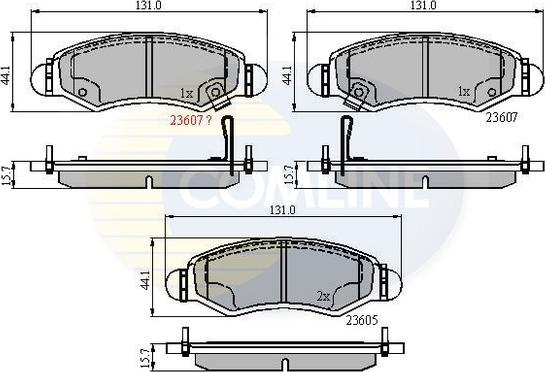 Comline CBP31297 - Тормозные колодки, дисковые, комплект autospares.lv