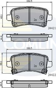 Comline CBP31795 - Тормозные колодки, дисковые, комплект autospares.lv