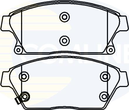 Comline CBP32037 - Тормозные колодки, дисковые, комплект autospares.lv