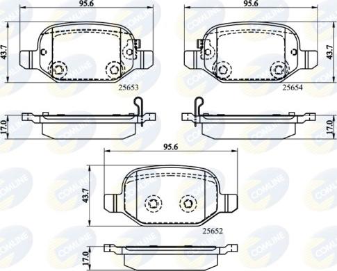 Comline CBP32139 - Тормозные колодки, дисковые, комплект autospares.lv