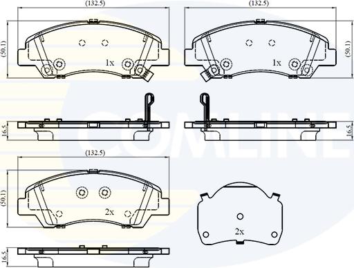 Comline CBP32866 - Тормозные колодки, дисковые, комплект autospares.lv