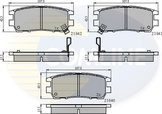 Comline CBP3233 - Тормозные колодки, дисковые, комплект autospares.lv