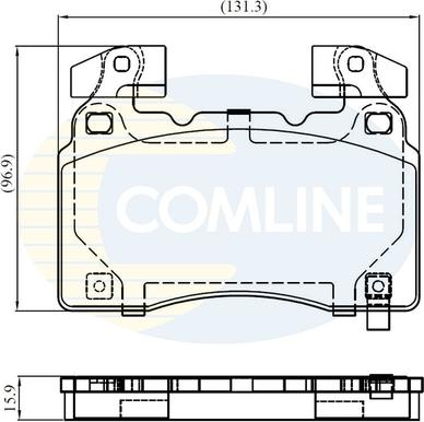 Comline CBP32372 - Тормозные колодки, дисковые, комплект autospares.lv