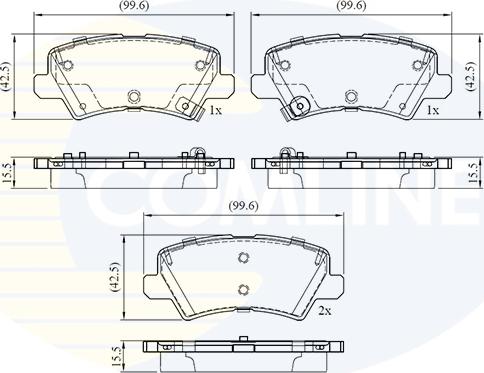 Comline CBP32757 - Тормозные колодки, дисковые, комплект autospares.lv