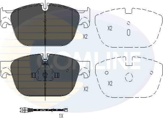 Comline CBP26004 - Тормозные колодки, дисковые, комплект autospares.lv