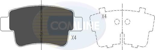 Comline CBP26012 - Тормозные колодки, дисковые, комплект autospares.lv