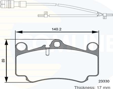 Comline CBP26132 - Тормозные колодки, дисковые, комплект autospares.lv