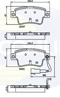 Comline CBP21528 - Тормозные колодки, дисковые, комплект autospares.lv