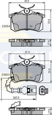 Comline CBP2797 - Тормозные колодки, дисковые, комплект autospares.lv