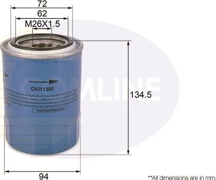 Comline CKI11300 - Масляный фильтр autospares.lv