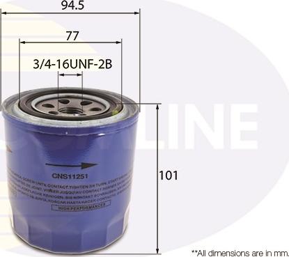 Comline CNS11251 - Масляный фильтр autospares.lv