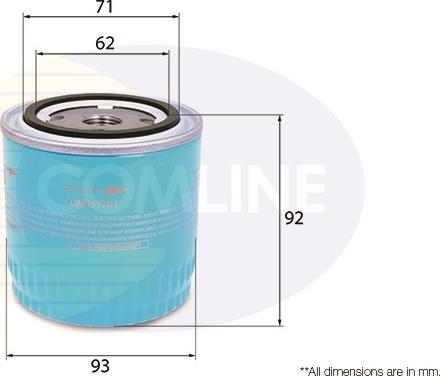 Comline CNS11701 - Масляный фильтр autospares.lv