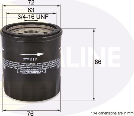 Comline CTY11111 - Масляный фильтр autospares.lv