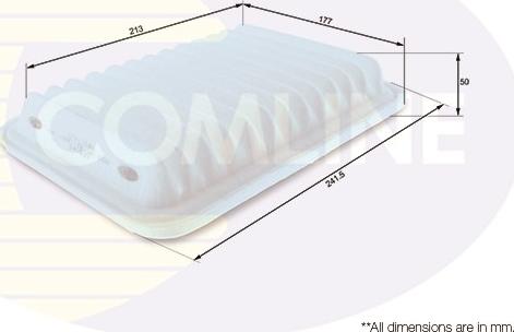 Comline CTY12186 - Воздушный фильтр, двигатель autospares.lv