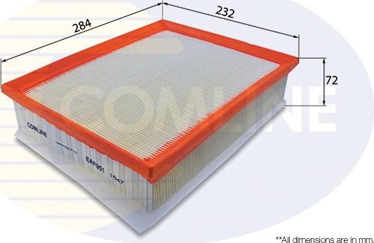 Comline EAF951 - Воздушный фильтр, двигатель autospares.lv