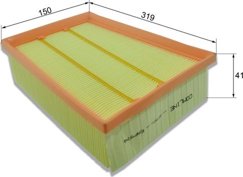 Comline EAF974 - Воздушный фильтр, двигатель autospares.lv