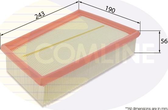 Comline EAF506 - Воздушный фильтр, двигатель autospares.lv